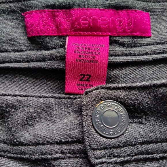 Pure Energy Vintage Grey Dress Pant Tight Leg - Picture 2 of 5